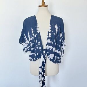 Tie-Dye Wrap Blouse